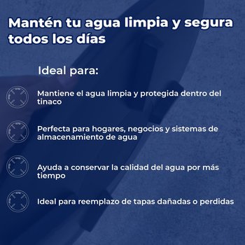 Tapa Para Tinaco Clip Rotoplas Negra