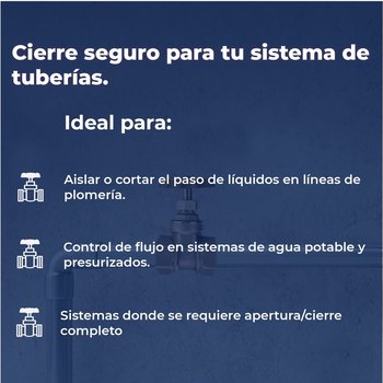 Válvula de Compuerta Roscable Urrea 25 mm 1 Pulgada de Bronce