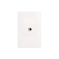 Placa 1 Toma Telefónica marca Lucek Blanco