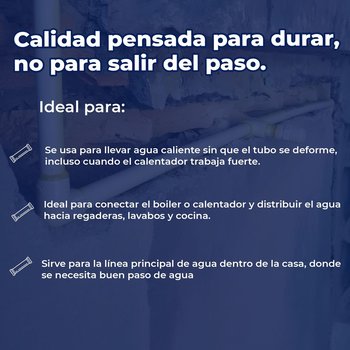 Tubo CPVC 1 pulg x 6.10 m