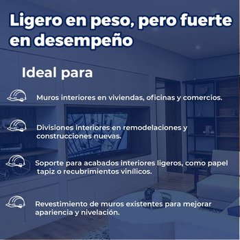 Panel Yeso Light Rey P.Rey 1.22 x 2.44 m