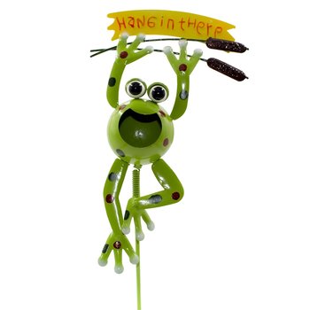 Adorno jardín figura rana 45 cm