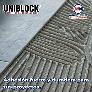 Adhesivo Uniblock Unitile Blanco Saco de 20 kg