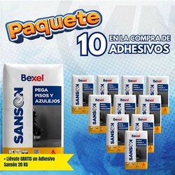 Paquete Promoción 10+1 Adhesivo Sansón 20 KG