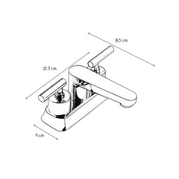 Mezcladora Lavabo 4 pulgadas Spacio Proyecta ME4-SP-01