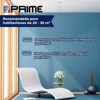 Minisplit Inverter 1.5 Ton Solo Frio 220V PRIME