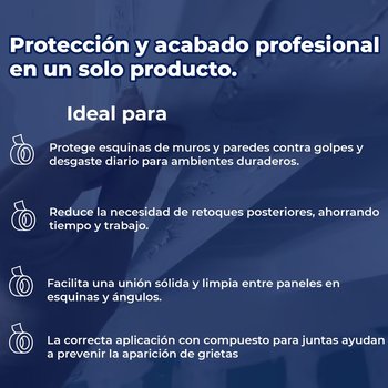 Cinta Esquinera Flexible Para Metal Papel 30 ML