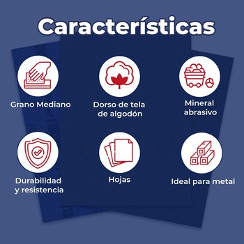 Lija esmeril fandelli para pulido y microacabado mediano
