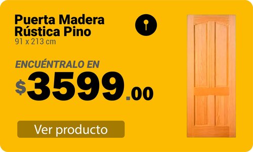 Puerta Madera Rústica Pino 91 x 213 cm