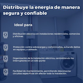 Centro Carga 2 Pastillas Empotrar Square D