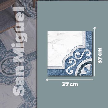 Piso San Miguel Azul Daltile 37x37 cm