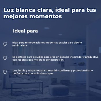 Luminario flat empotrar 5 pulgadas led 6W luz blanco