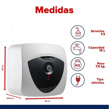 Calentador Depósito Eléctrico 15 L Levare 0.5 Servicios