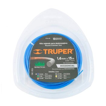 Hilo Tipo Cruceta Desbrozadora 1.65 mm Truper