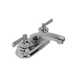 Llave Mezcladora para Lavabo 4” cierre de 90° Rugo Acabado Cromo