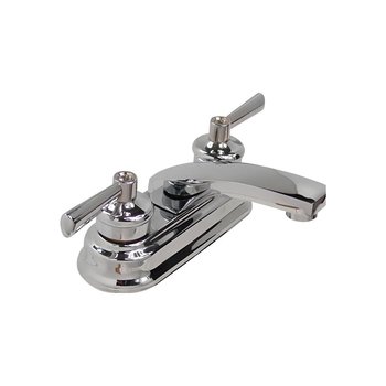 Llave Mezcladora para Lavabo 4” cierre de 90° Rugo Acabado Cromo