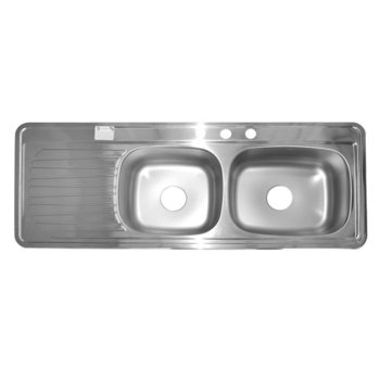 Fregadero Eb Técnica 2 Tinas 1 Escurridor 144 x 54 cm