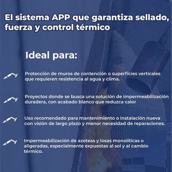 Impermeabilizante Prefabricado APP Chovatek 4.5 FP Blanco