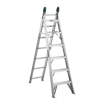 Escalera Aluminio Cuprum Convertible 13 Peldaños