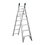 Escalera Aluminio Cuprum Convertible 13 Peldaños