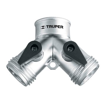 Adaptador Y Truper 2 mangueras Aluminio AD-2