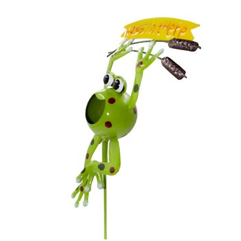 Adorno jardín figura rana 45 cm