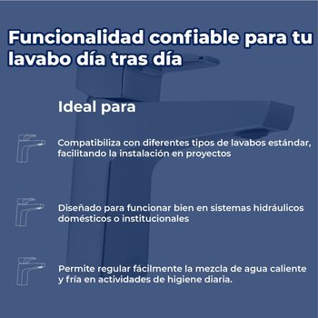 Monomando lavabo Helvex Piazza PIA-100