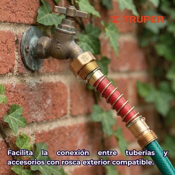 Conector Manguera Truper Resorte ¾ Pulgadas