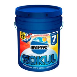 Impermeabilizante celular impac sokul 7 blanco 19 L Impermeabilizante celular impac sokul 7 blanco 19 L
