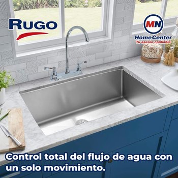 Llave Mezcladora Para Fregadero al Piso Rugo Maneral Palanca