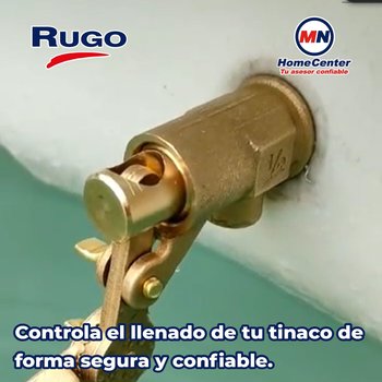 Válvula Flotador Para Tinaco Llenado Bronce ½ pulg Rugo