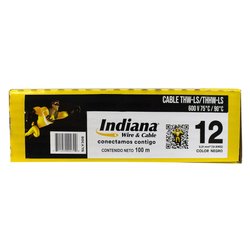Cable Eléctrico Negro Rollo de 100 M Calibre 12 THW-LS