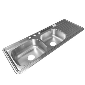 Fregadero Eb Técnica 2 Tinas 1 Escurridor 144 x 54 cm