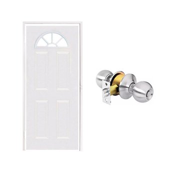 Paquete de Puerta Lamina Media Luna 90 x 210 cm