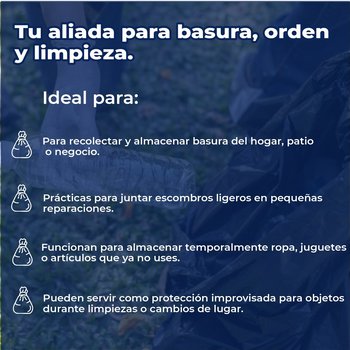 Bolsa de Basura Biorollo Virutex 70X90 CM 10 PZA