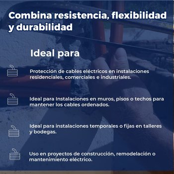 Poliducto Liso ½ marca HG 50 m Naranja