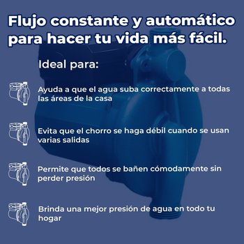 Bomba Presurizadora Rotoplas 1/2 HP 110v