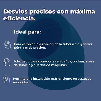 Codo Tuboplus Rotoplas 45 x 1¼ Pulgadas