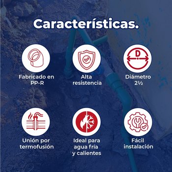 Codo Tuboplus 2½ pulgada x 45 Para Tubería Hidráulica Rotoplas