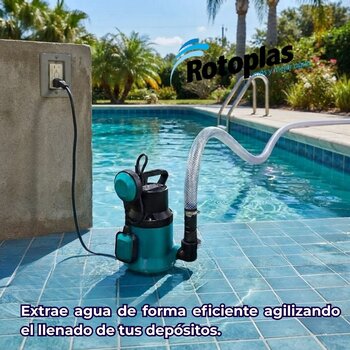 Bomba Sumergible ½ Hp 110V Rotoplas Para Instalación Hidráulica
