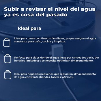Electronivel Medidor Agua Digital Sensor Tinaco 450-750L