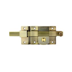 Cerradura de Barra Dexter Latón Antiguo Izquierda
