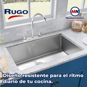 Llave Mezcladora 8" al Piso Para Fregadero Rugo Maneral Géminis