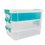 Caja Con Clip Triple Espacio Medida 27X18X19cm Transparente