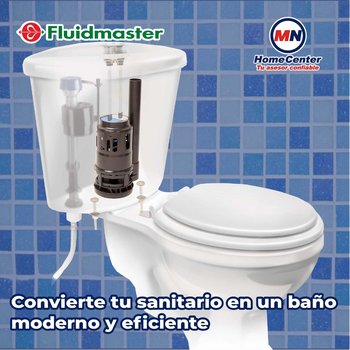 Válvula de Descarga Sanitario WC Dual Fluidmaster One Piece 3"