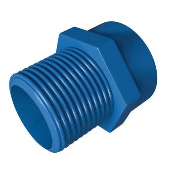 Conector CPVC Azul Rosca Exterior 19 mm Flowguard Gold