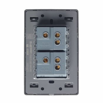 Placa 2 Apagadores Lucek BP09MA