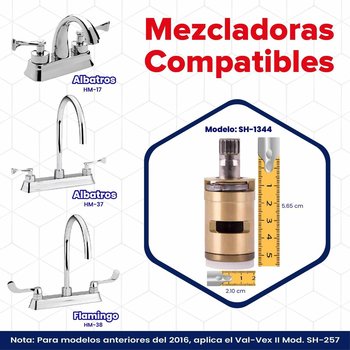 Mezcladora Lavabo Albatros Helvex HM-17