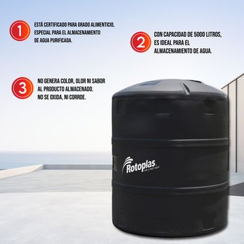 Tanque Agua Rotoplas Estándar 5000 l