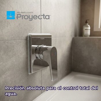 MONOMANDO REGADERA SIN DESVIADOR CROMO LINEA QUADRATTA